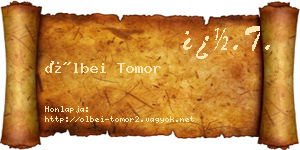 Ölbei Tomor névjegykártya